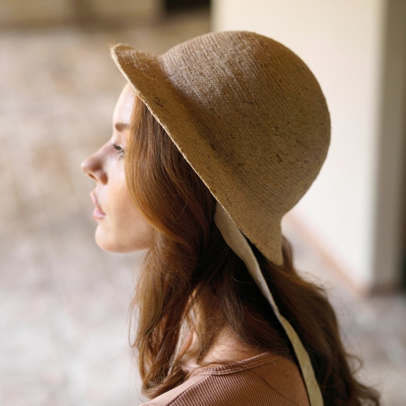 Thumbnail of Nala Safari Jute Straw Hat, In Nude Beige image