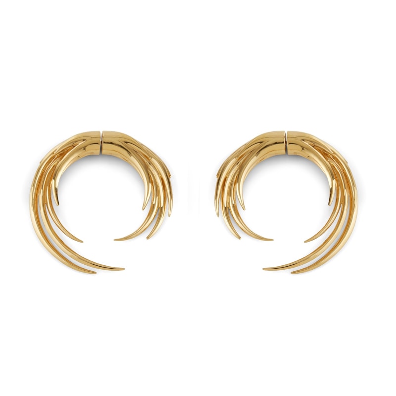 Thumbnail of Flames Of Pyre Hoop Earrings Gold image