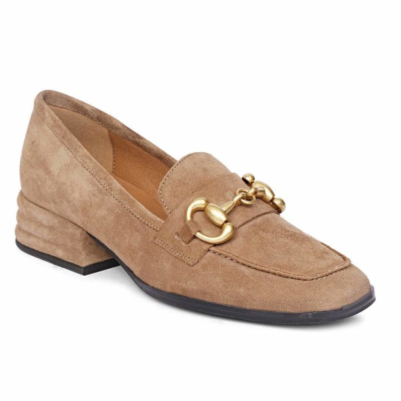 Thumbnail of Jenny Suede Loafer - Taupe image