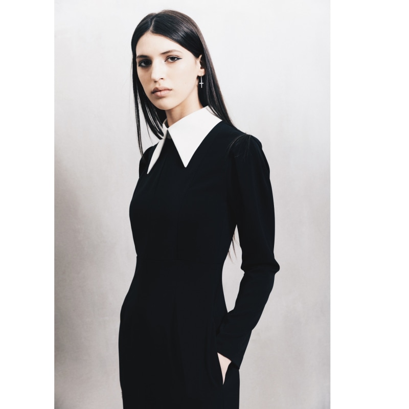 Thumbnail of Black Formal Midi Dress image