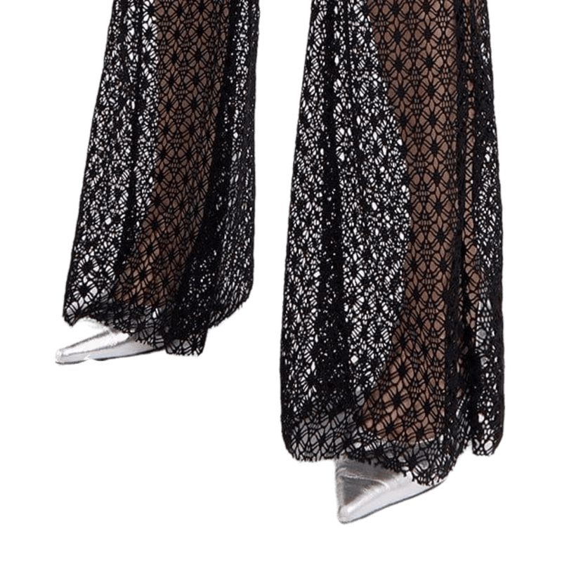 Thumbnail of Vintage Crochet Flared Trousers image