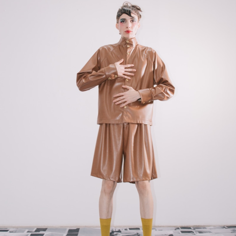 Thumbnail of Vinyl Brown Culottes image