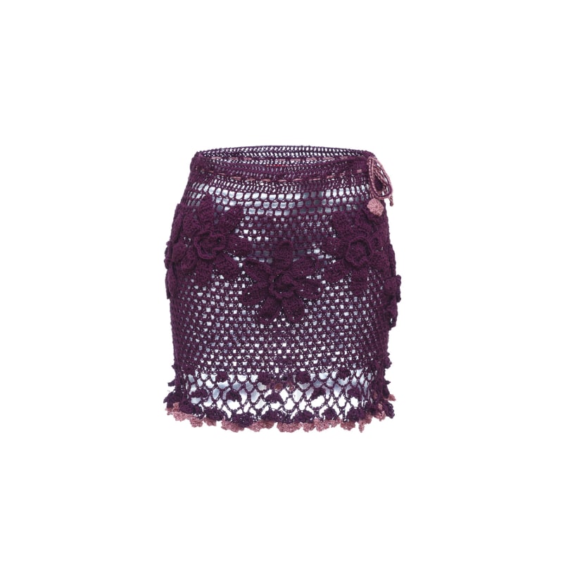 Thumbnail of Violet Handmade Crochet Mini Skirt image