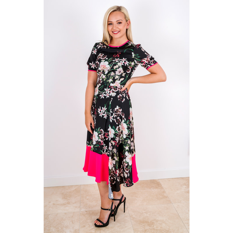 Thumbnail of Viviana Dress Black Floral Print image