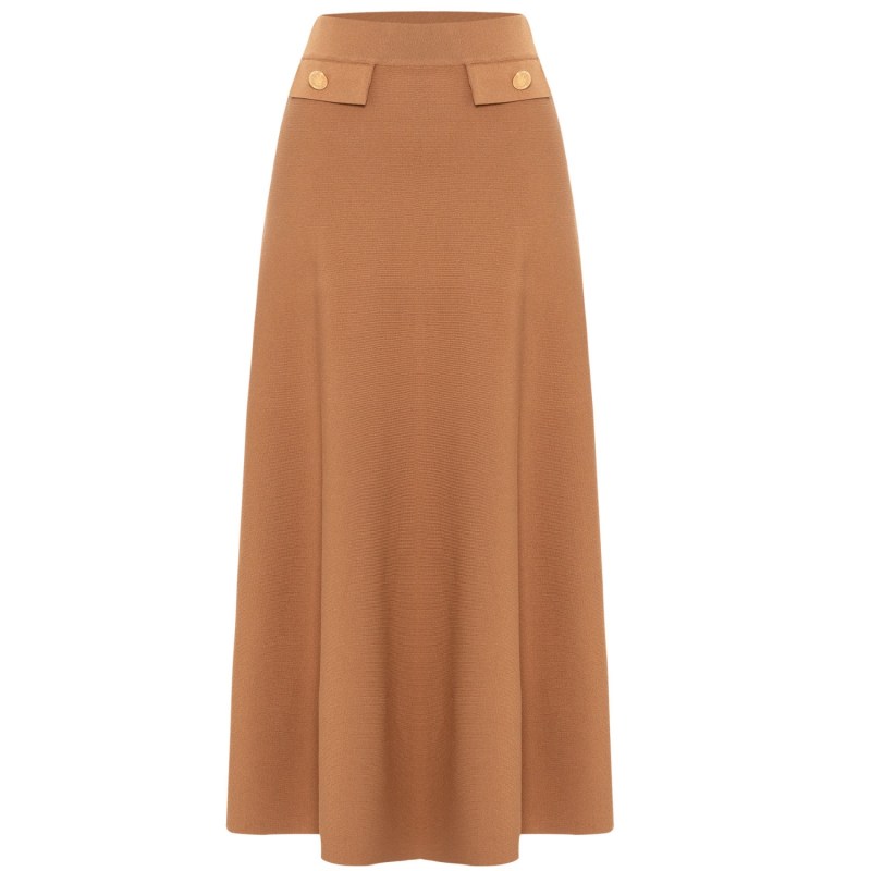 Flared knit skirt online