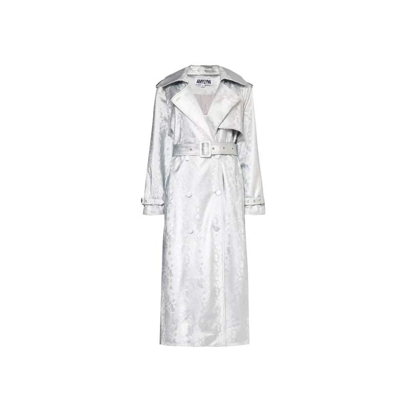 Thumbnail of Vivienne Silver Animal Metallic Trench Coat image