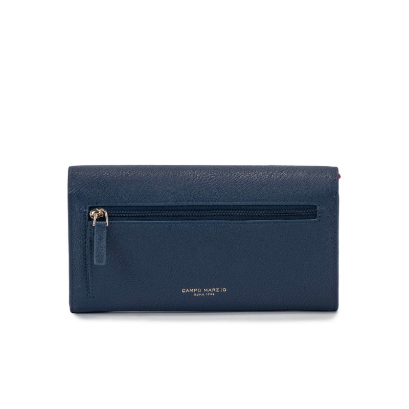 Prada Saffiano Small Wallet-on-a-Strap, Light Blue (Mare)