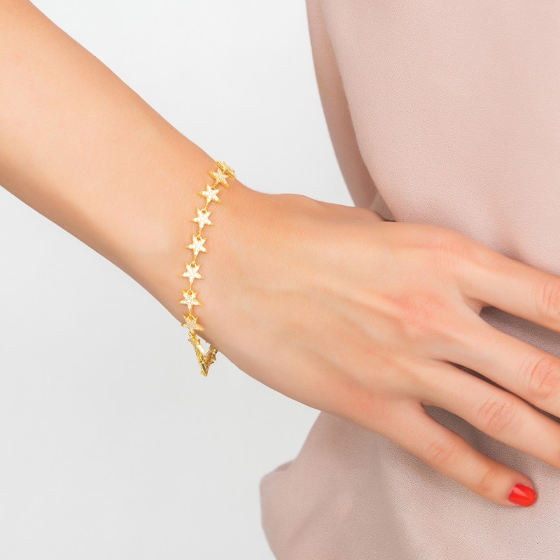 Thumbnail of Star Strand Tennis Bracelet Gold image