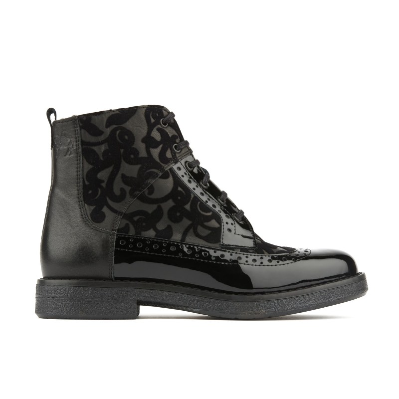Floral leather boots outlet
