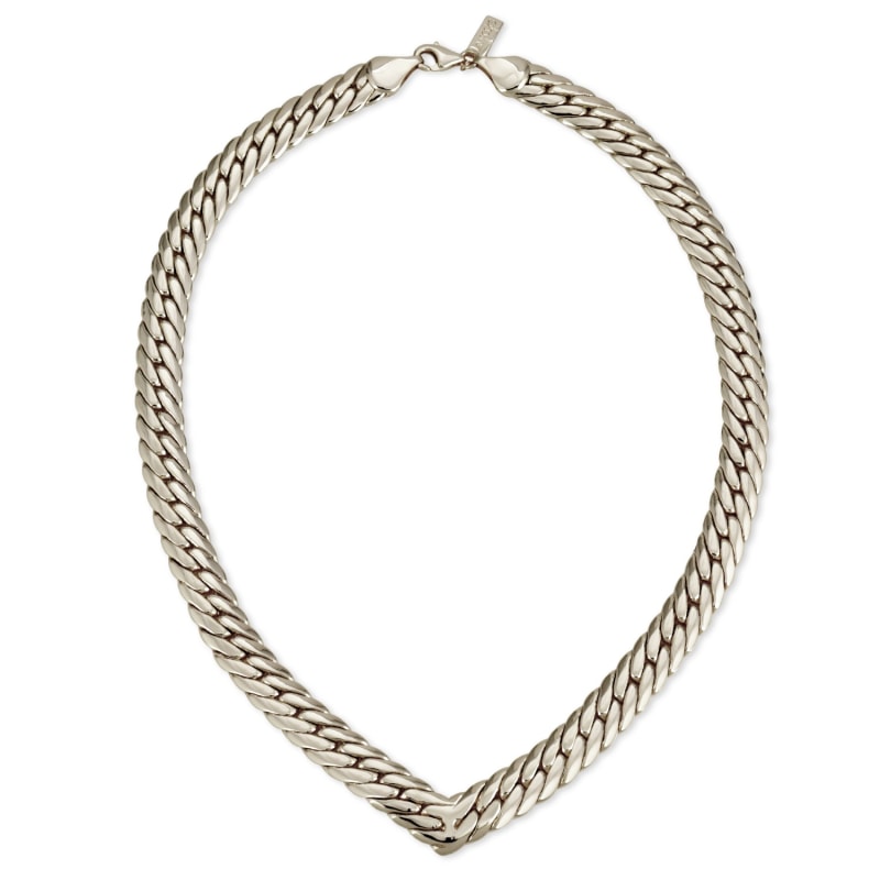 Thumbnail of Chevron Statement Collar - Silver image