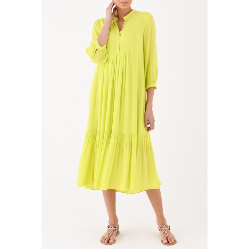 Thumbnail of Claude Dress Bright Yellow Rayon image