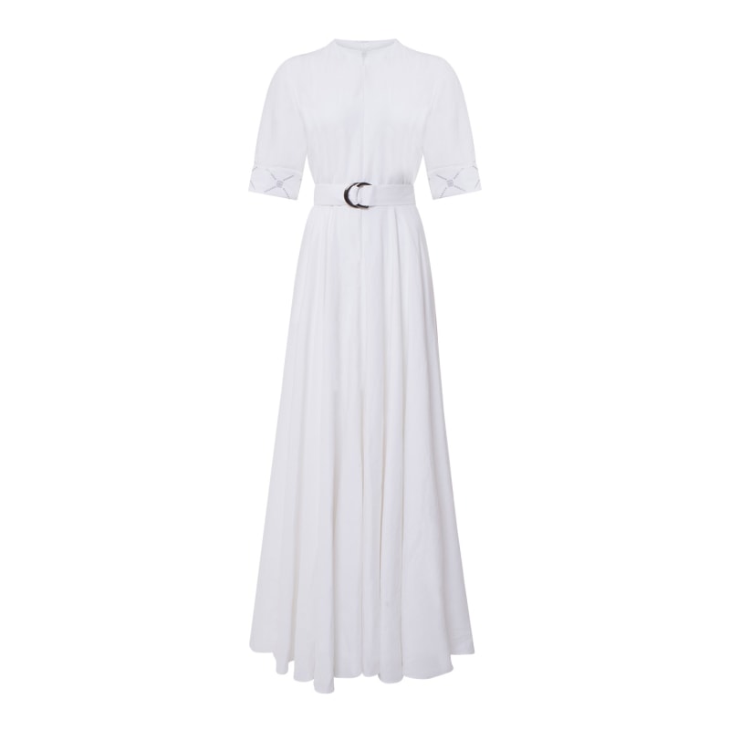 Thumbnail of Elom Maxi Linen Dress - White image