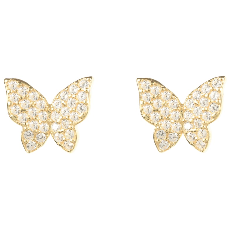 Thumbnail of Butterfly Stud Earrings Gold image