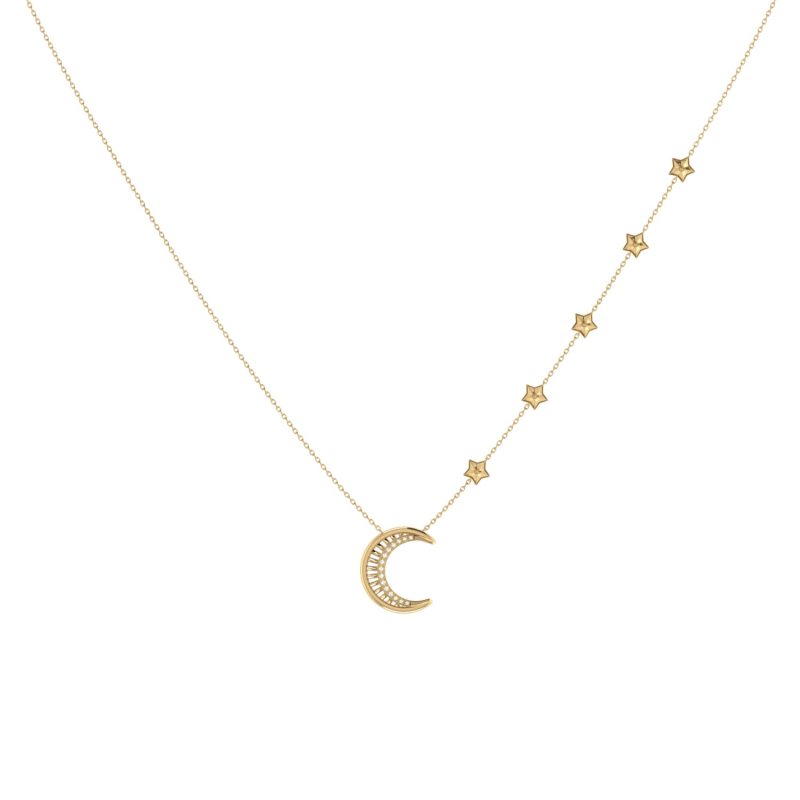 Thumbnail of Starry Lane Necklace In 14 Kt Yellow Gold Vermeil On Sterling Silver image