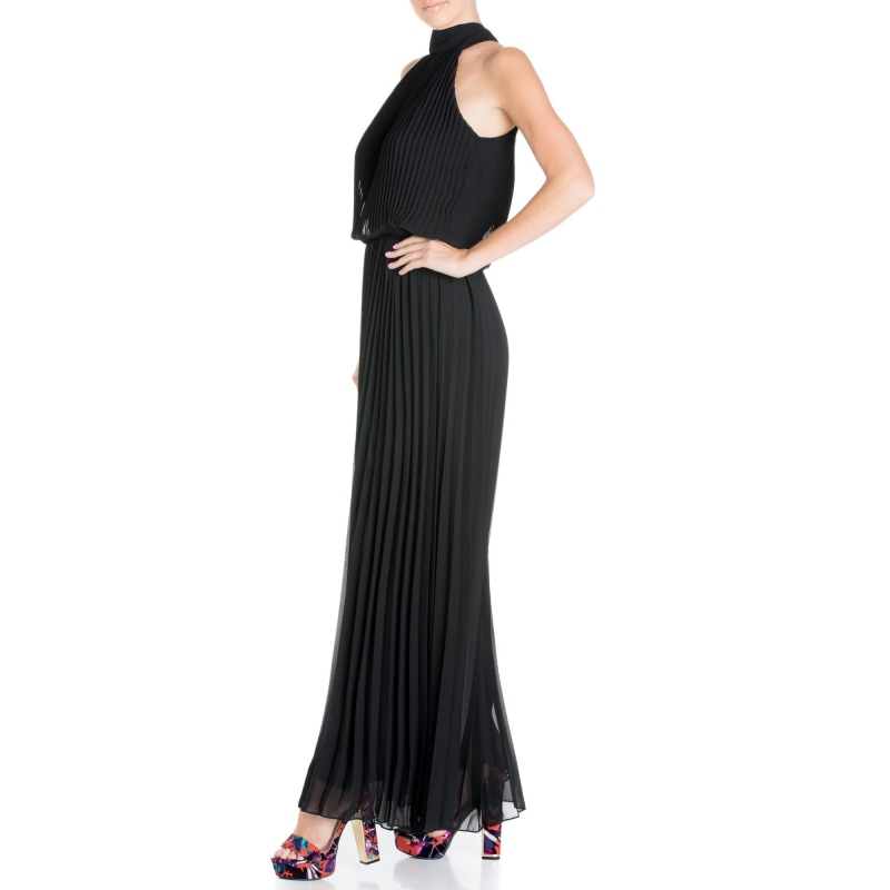 Thumbnail of Wild Orchid Pleat Jumpsuit - Black image