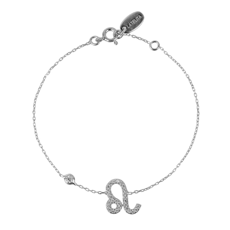 Thumbnail of Zodiac Horoscope Star Sign Bracelet Leo Silver image