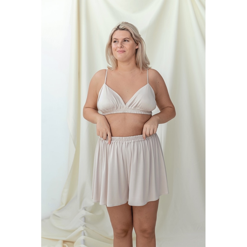 Thumbnail of Beige Sleep Shorts image