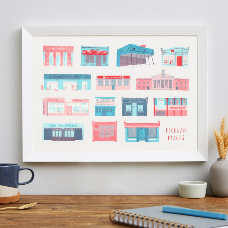 Thumbnail of Peckham Places Risograph Print image