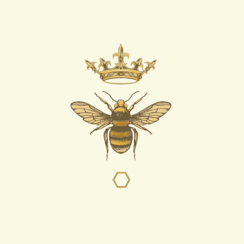 Thumbnail of The Honey Queen Bee Fine Art Print A5 Colour image