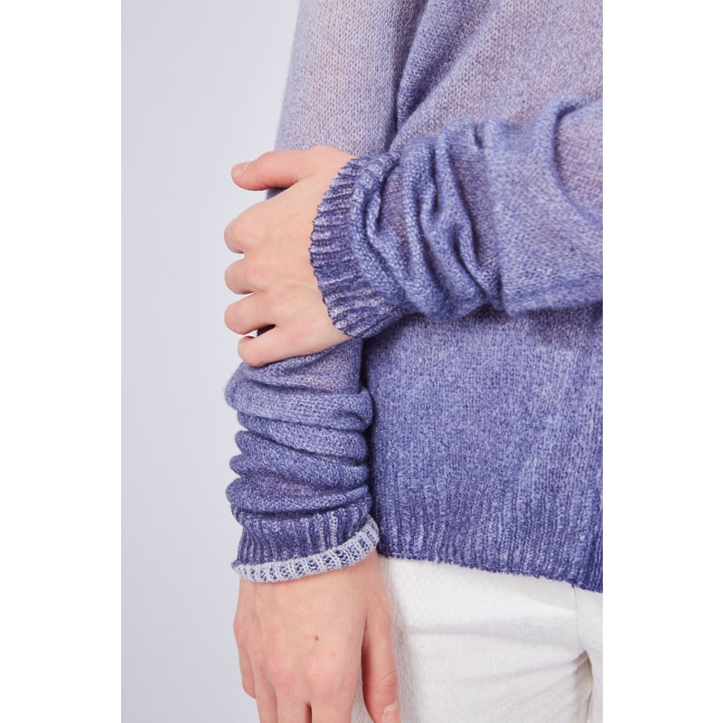 Thumbnail of Ultrafine Gradient Cashmere Cardigan Navy Blue image