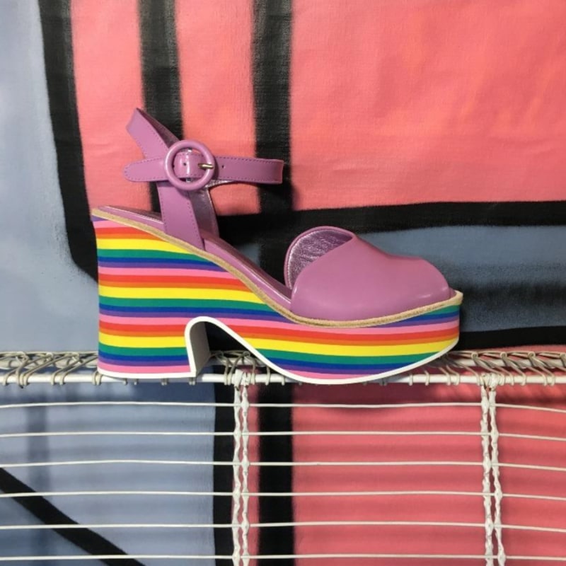 Thumbnail of Dianaross Lilac Multicolor Wedges image