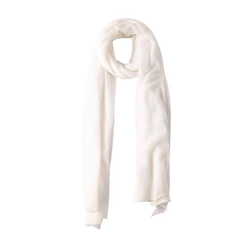 Thumbnail of Superfine Cream Cashmere Scarf image