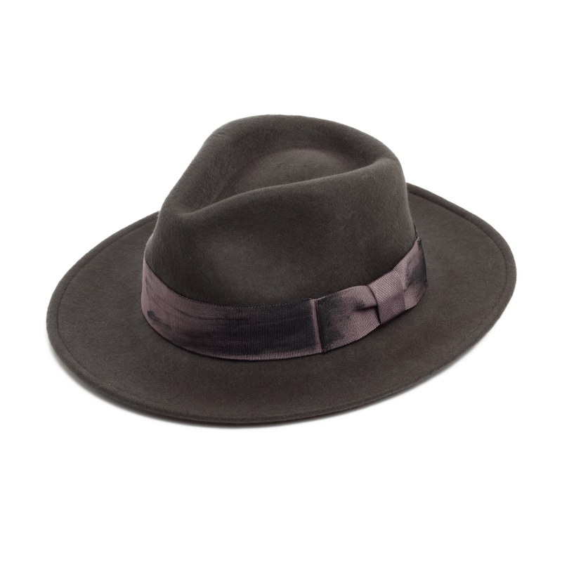 Thumbnail of Felt Fedora Hat with Hand Painted Band image