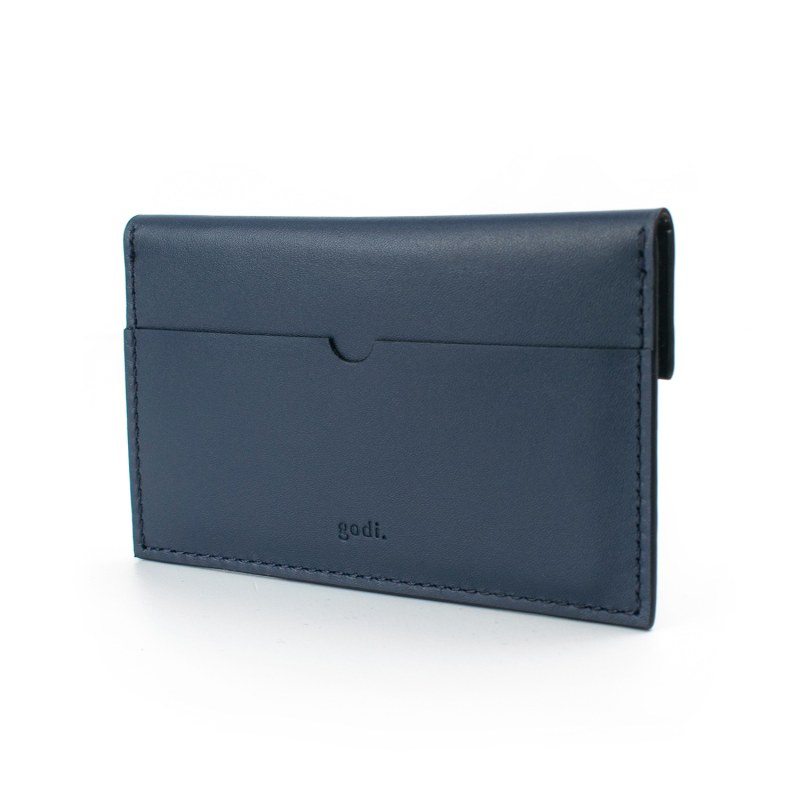 Leather card holder · Brown, Navy Blue, Black · Accessories