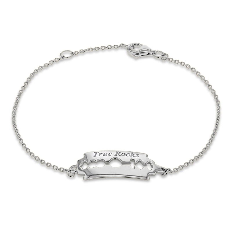 Thumbnail of Sterling Silver Razor Blade Bracelet image