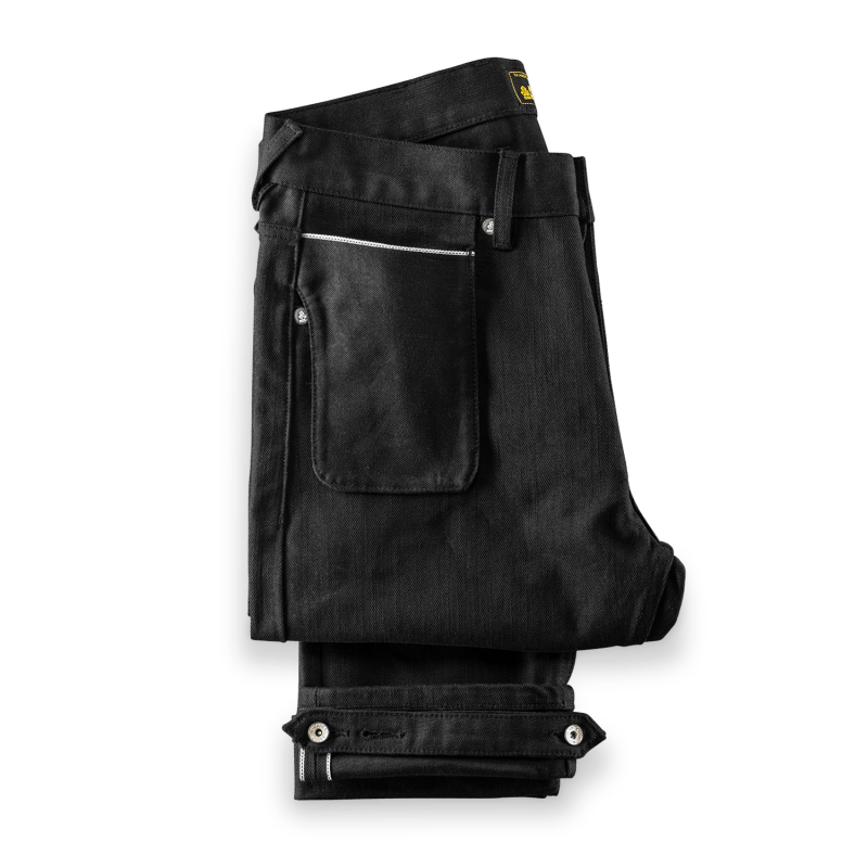 Rocker 14Oz Solid Black Selvedge Denim Jeans | &SONS Trading Rocker 14Oz Solid Black Selvedge Denim Jeans | &SONS Trading