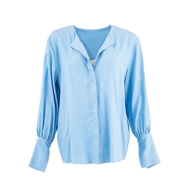 Thumbnail of Cap Ferret Tencel Long Sleeves Shirt In Sommerhus Blue image