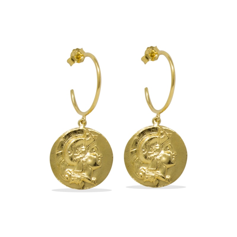 Thumbnail of Achilles Gold-Plated Hoop Earrings image