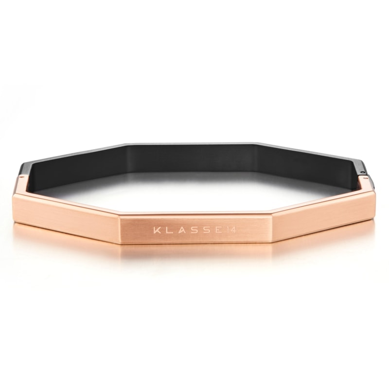 Thumbnail of Okto Bangle Man Black & Rose Gold - M image