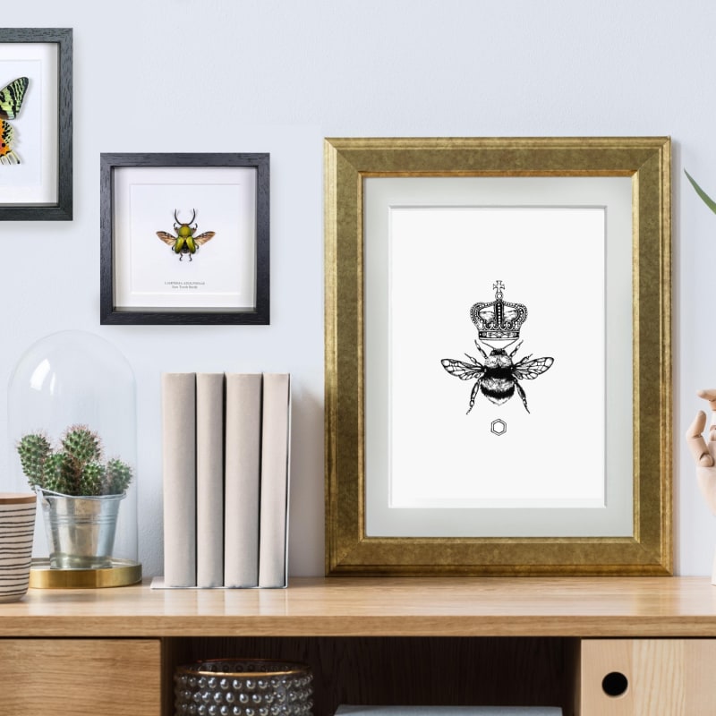 Thumbnail of ​'The Queen Bee' Fine Art Print A3 image