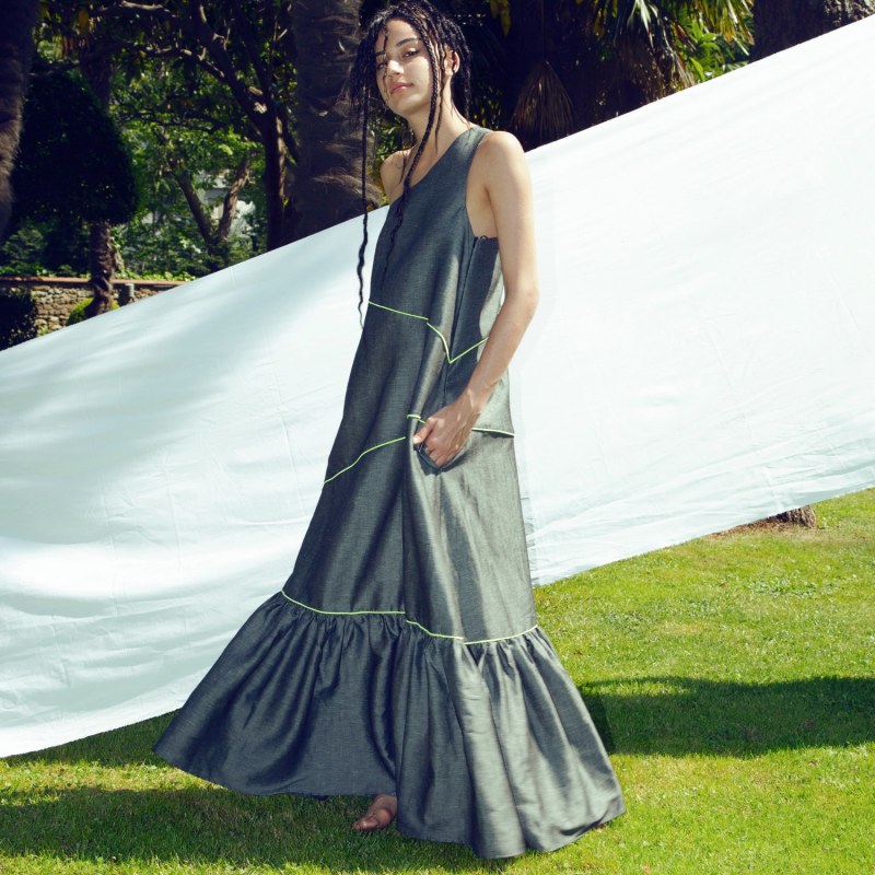 Thumbnail of Janset Linen Maxi Dress image
