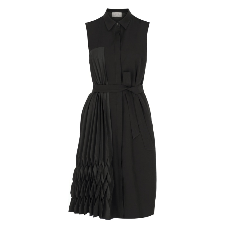 Thumbnail of Digale Accordion Pleated Black Dress image