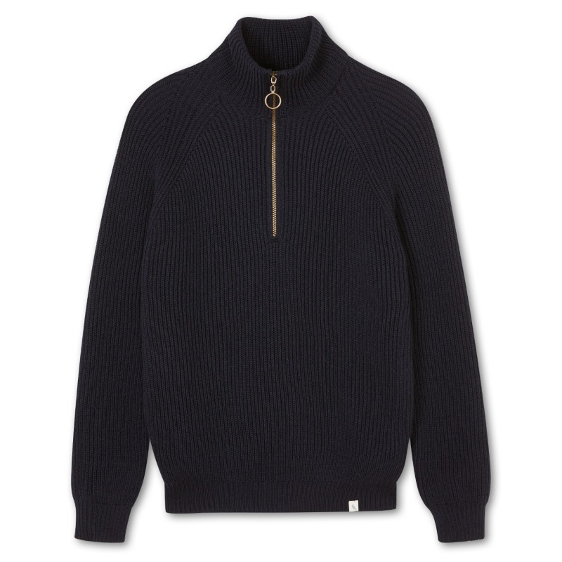 Thumbnail of Ford Zip Neck Navy image