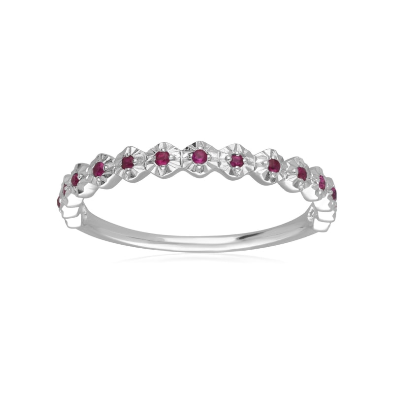 Thumbnail of Ruby Band Ring In White Gold image