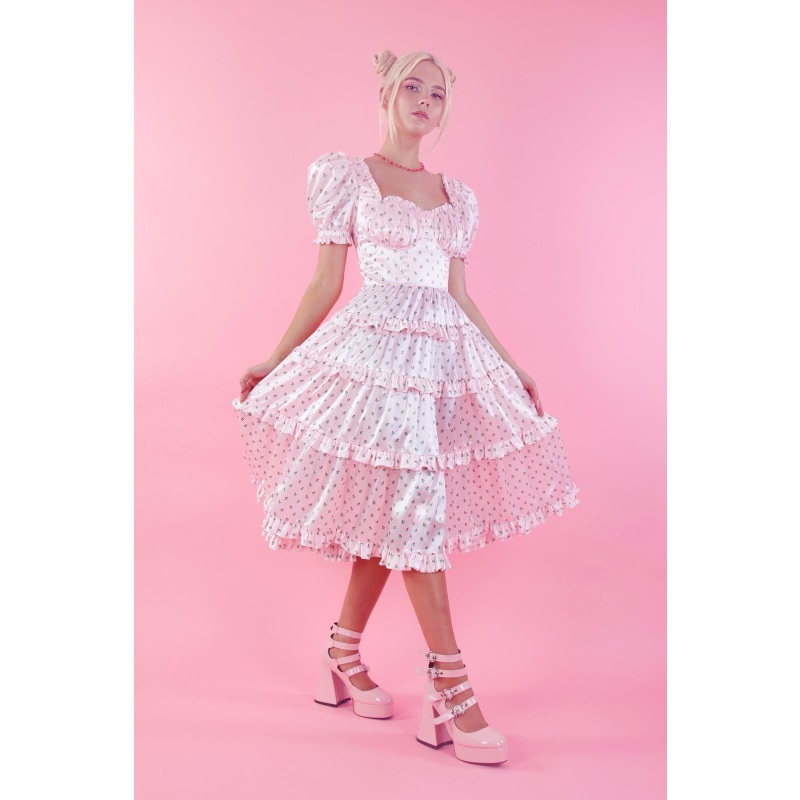 Thumbnail of Pink Micro Rose Lola Dress image