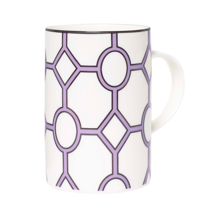 Thumbnail of Hoop Violet & White Mug image