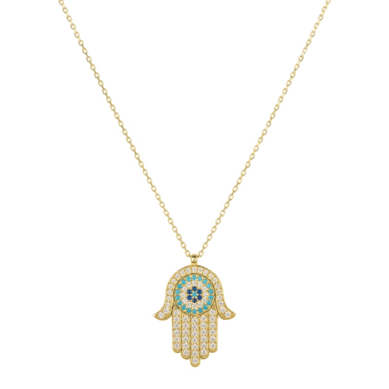 Hamsa hand hotsell pendant gold