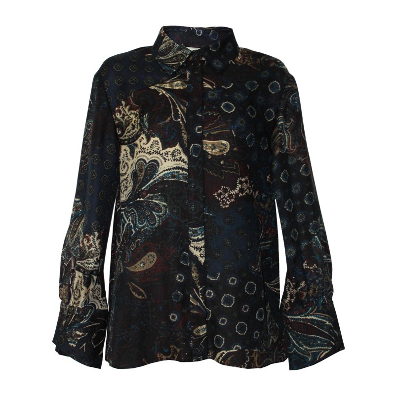 Thumbnail of Paisley Wool Silk Blended Blouse image