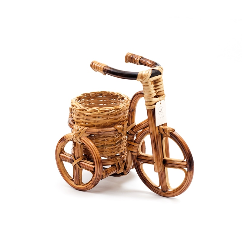 Thumbnail of Rattan Bike Planter Large image