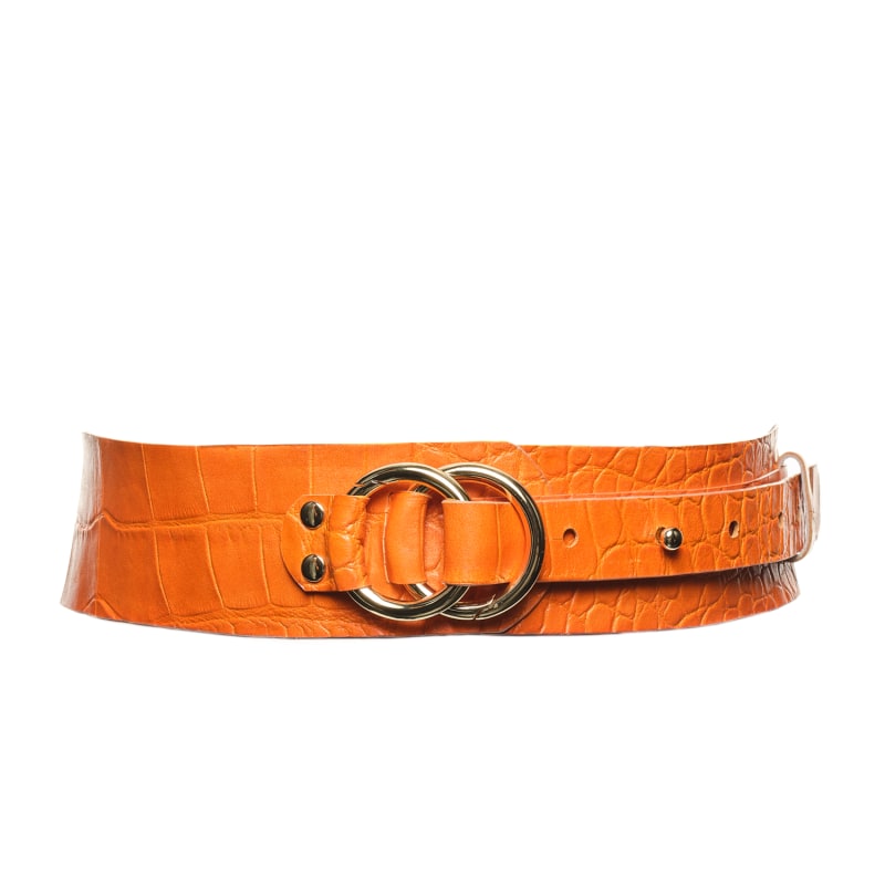 Thumbnail of Waist Leather Belt - Orange Giselle image