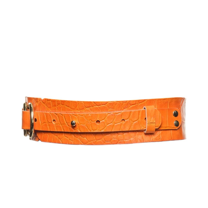 Thumbnail of Waist Leather Belt - Orange Giselle image