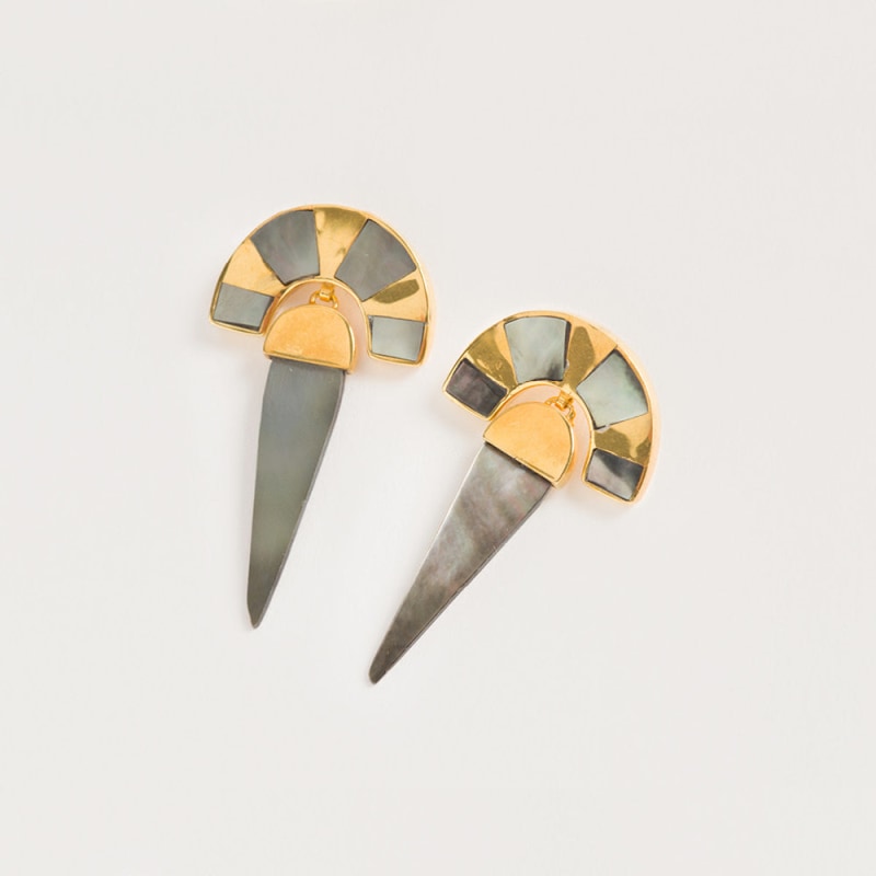 Thumbnail of Warrioress At Night Earrings image