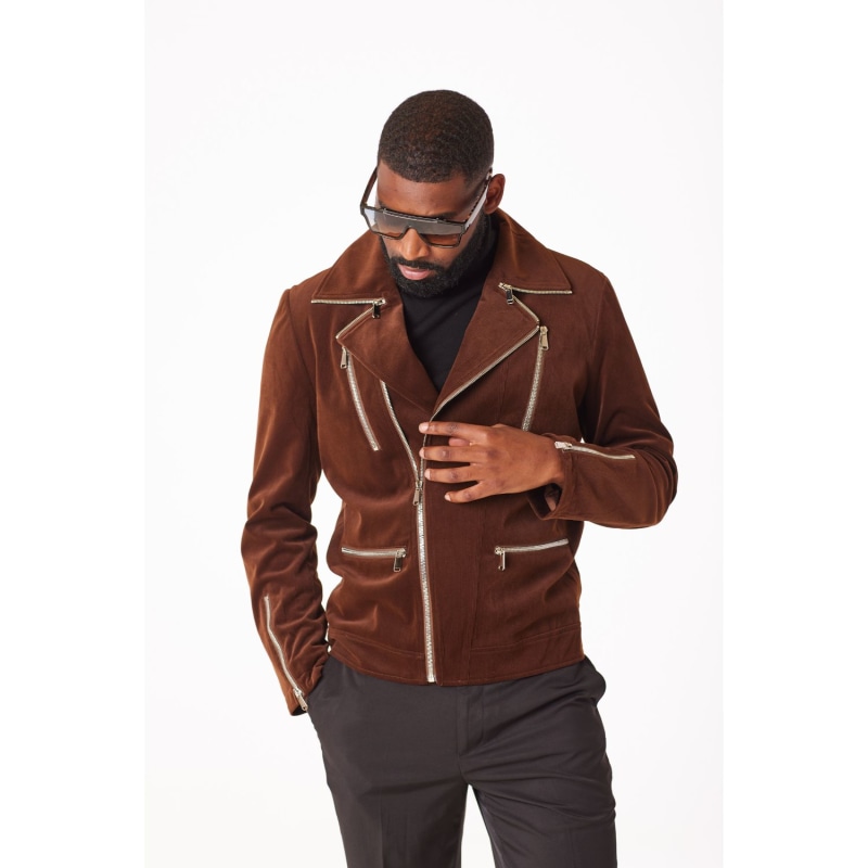 Corduroy biker jacket store