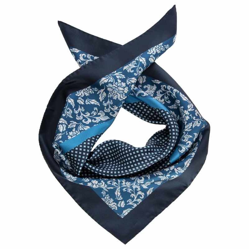 Deruta - Silk Neckerchief - Ocean