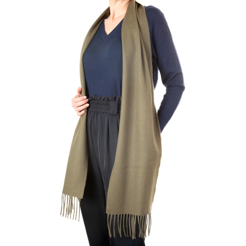 Thumbnail of Oban Dark Moss Cashmere Scarf image