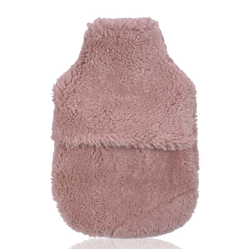 Thumbnail of Sheepskin Hot Water Bottle Curly - Soft Pink image